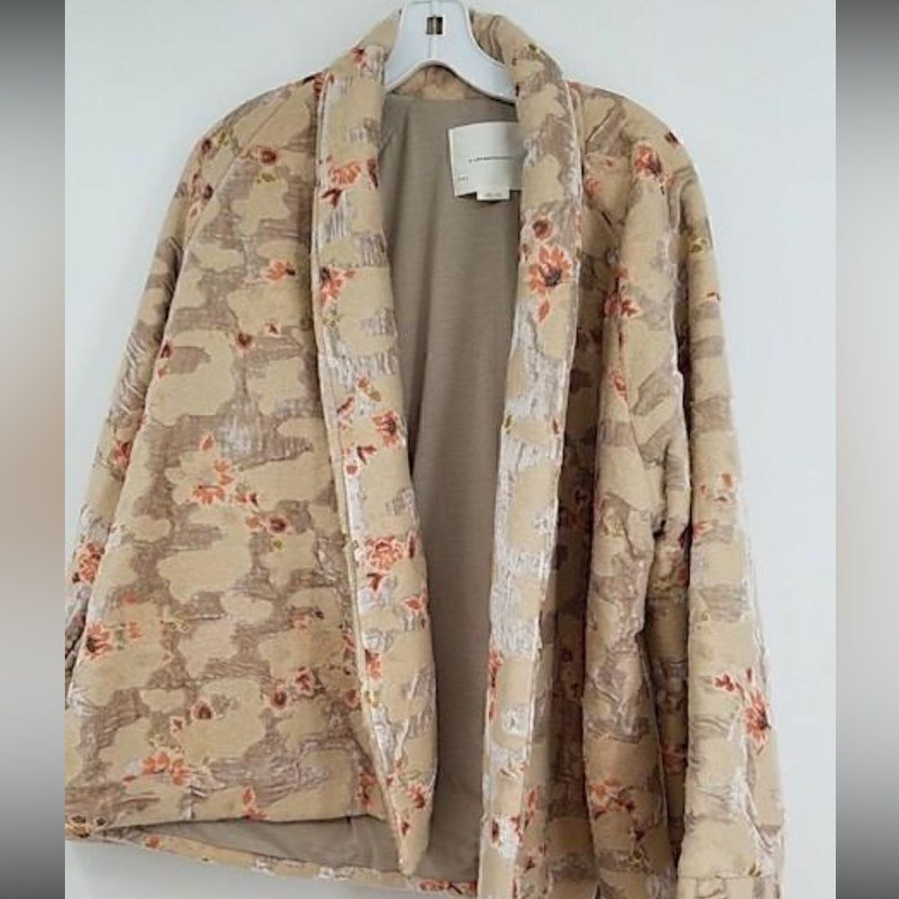 By Anthropologie Velvet floral kimono jacket - Picture 9 of 9